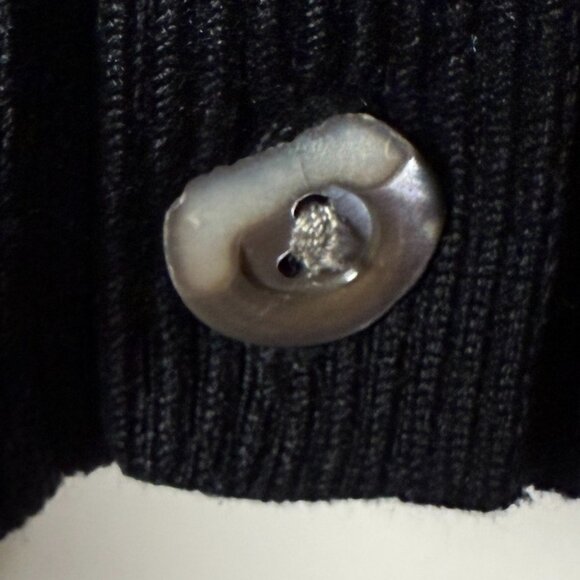Maria Di Ripabianca Cardigan Short Sleeve- Twin Sweater Set Black Sz 8 - Picture 14 of 14